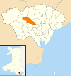 2024 Wales Cardiff Community Whitchurch map